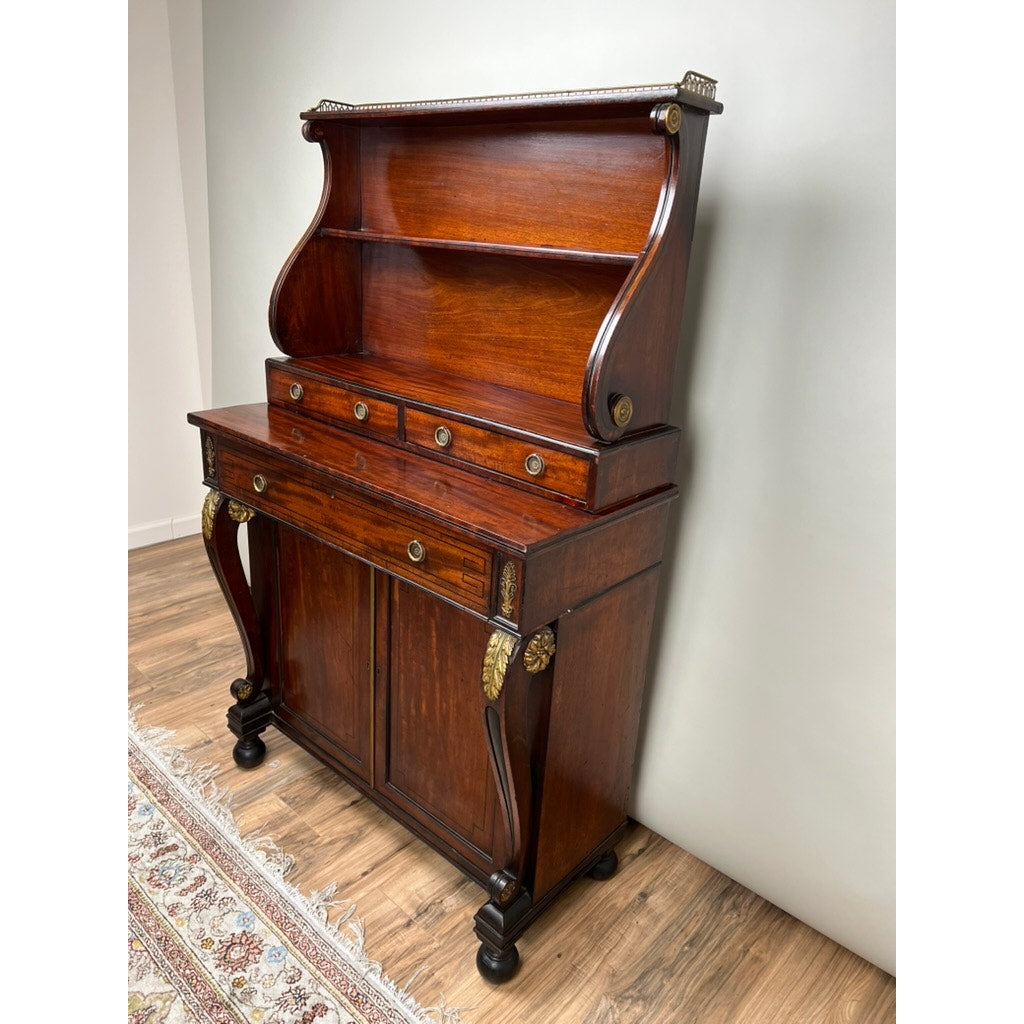 Antique English Regency Mahogany Butlers Secretary c. 1820