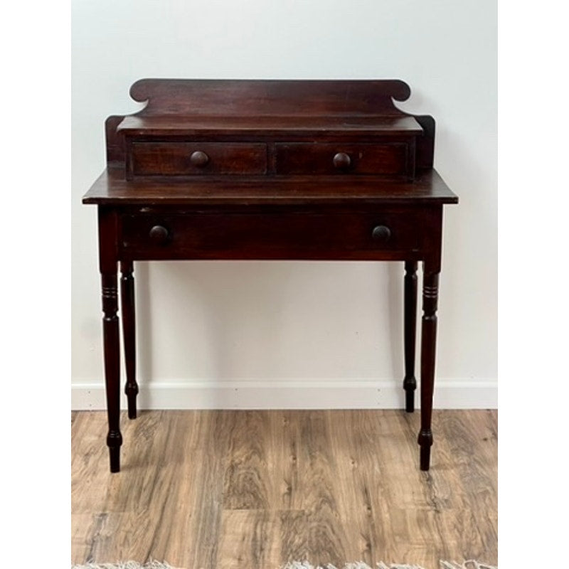 Antique Sheraton Three Drawer Pine Dressing Table c. 1830s