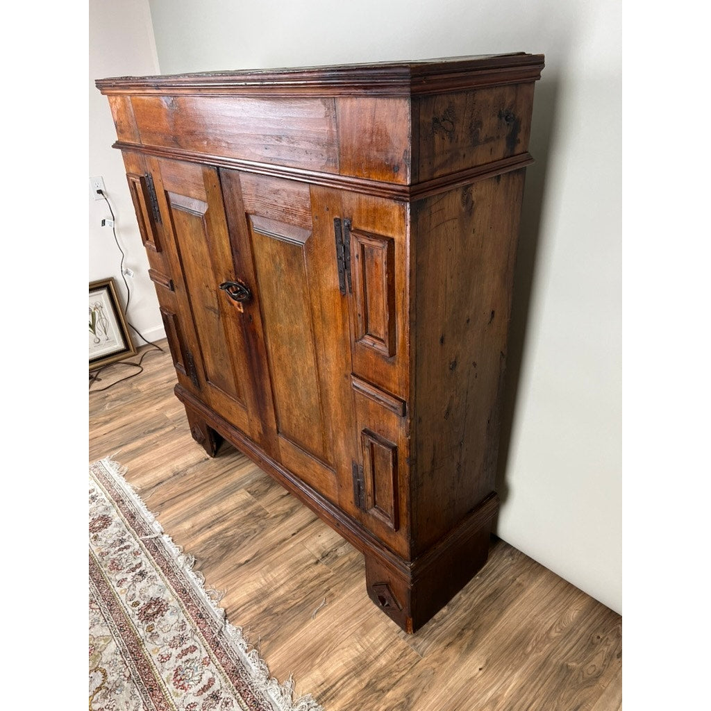 Antique Continental Pine Cupboard Probably German c. Early 18th Century