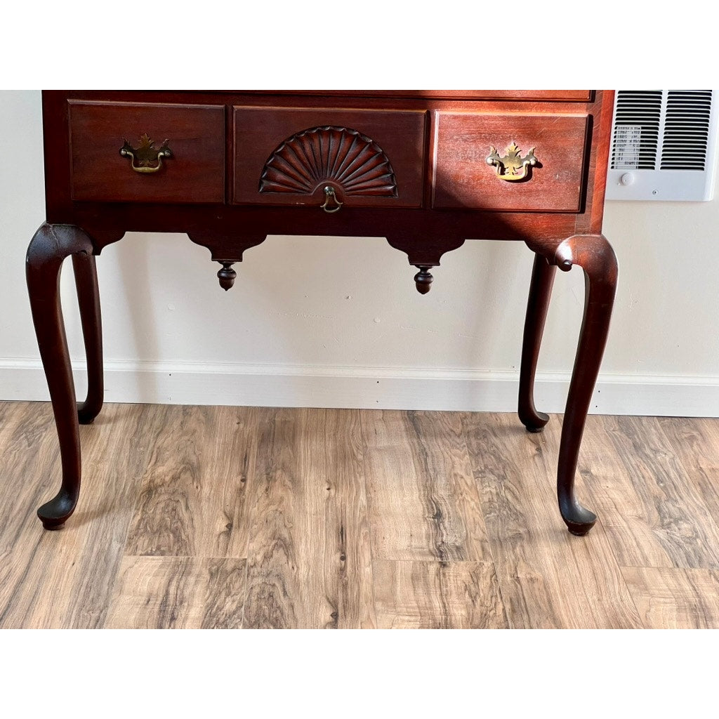 Vintage Mahogany Queen Anne Style Highboy by Hathaway’s New York c. 1940