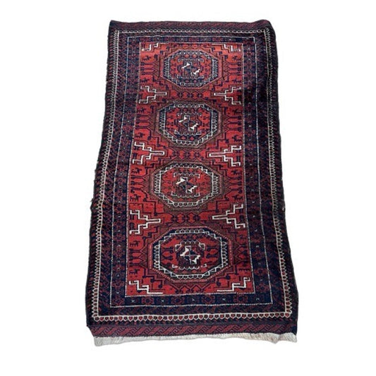 Antique Northeast Persian Baluch Rug c. Late 19th Century 2’8 x 4’8