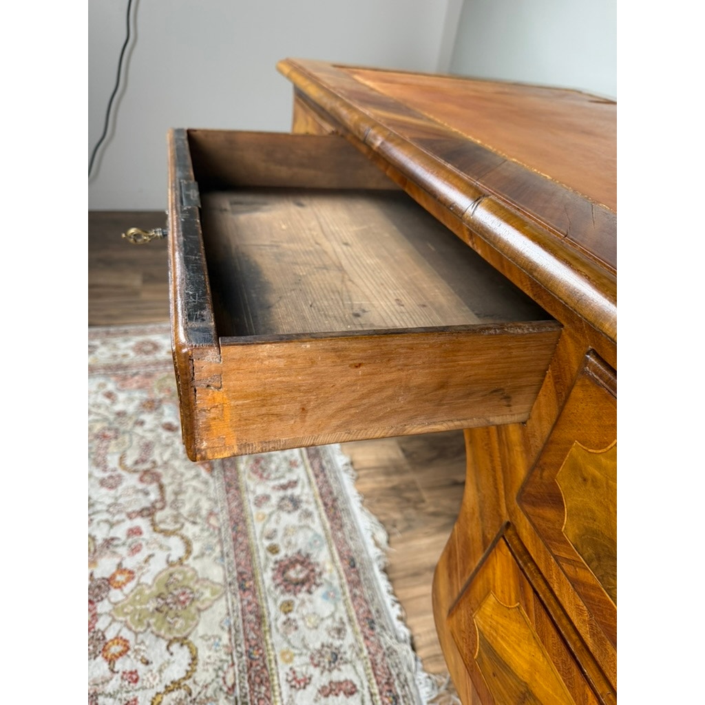 Late 18th Century South German Walnut Marquetry Writing Desk, c. 1780