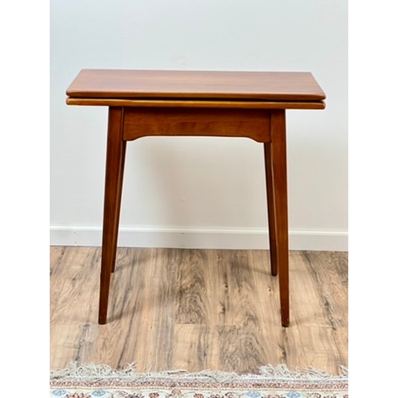 Vintage Mid-Century Rock Maple Game Table by Cushman