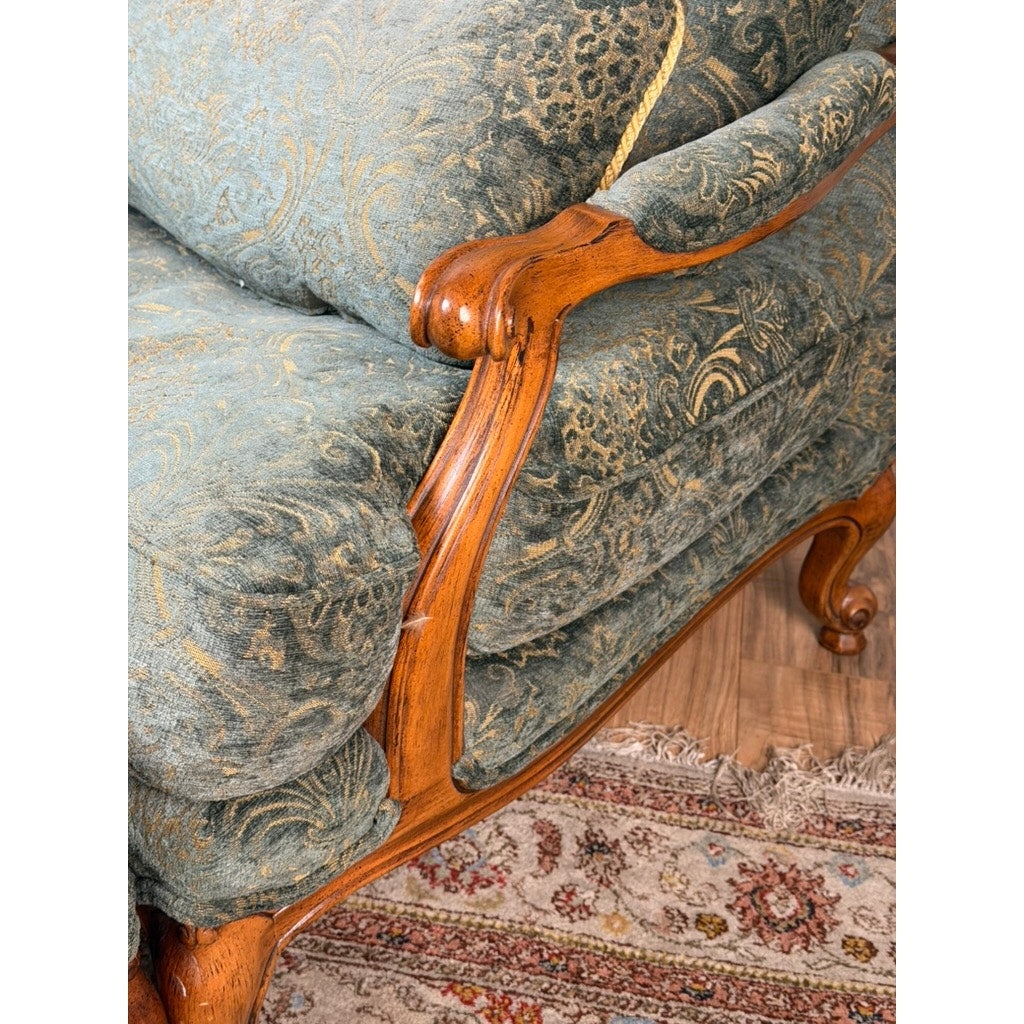 Lillian August Oversized French Bergère Lounge Chair & Ottoman, Down Filled