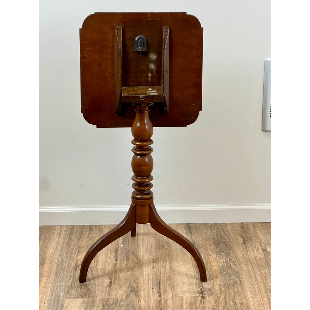 Antique Early 19th Century Mahogany Tilt Top Candle Stand