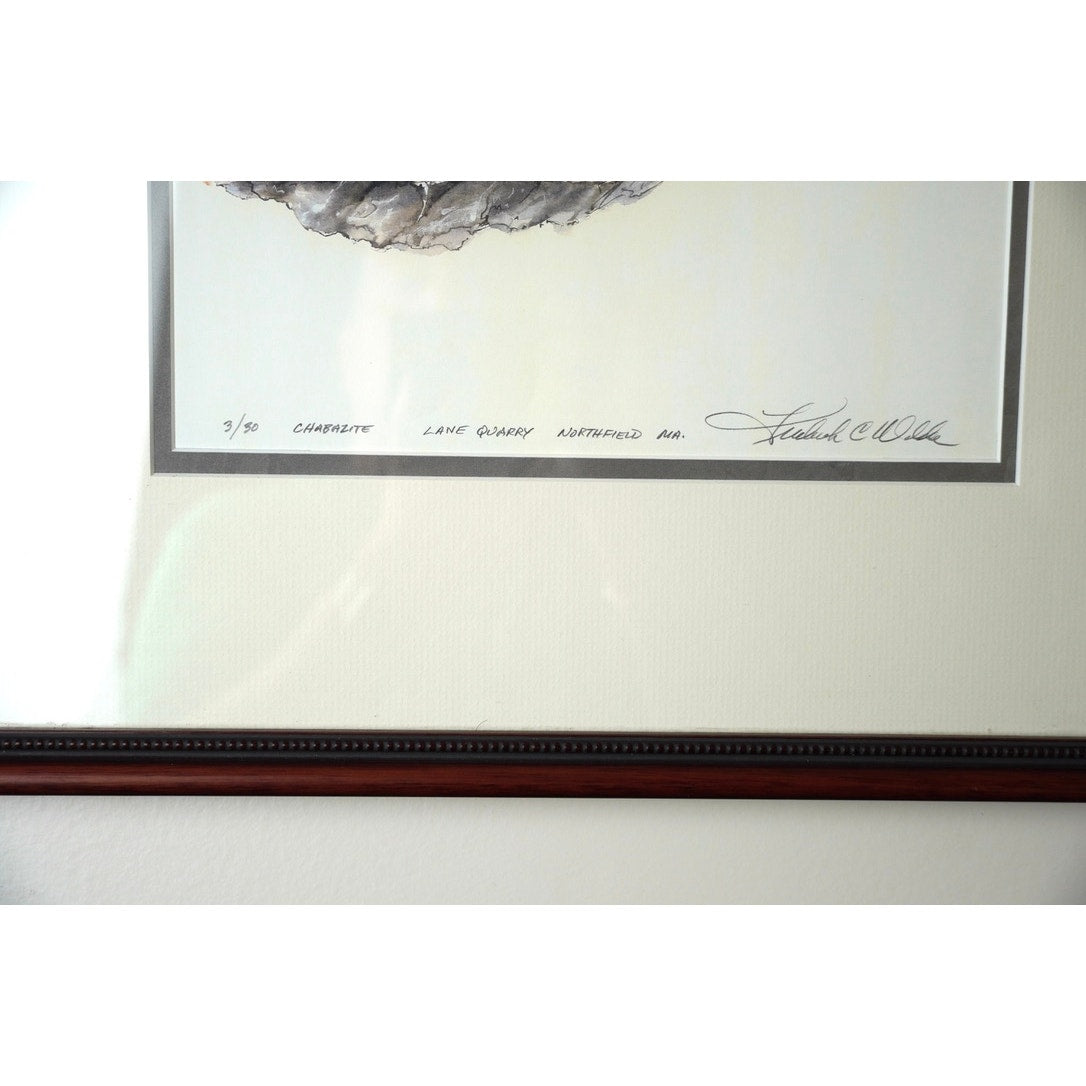 Limited Edition Print “Chabazite Lane Quarry Northfield MA.” Signed and Numbered Fredrick C. Wilda 3/30