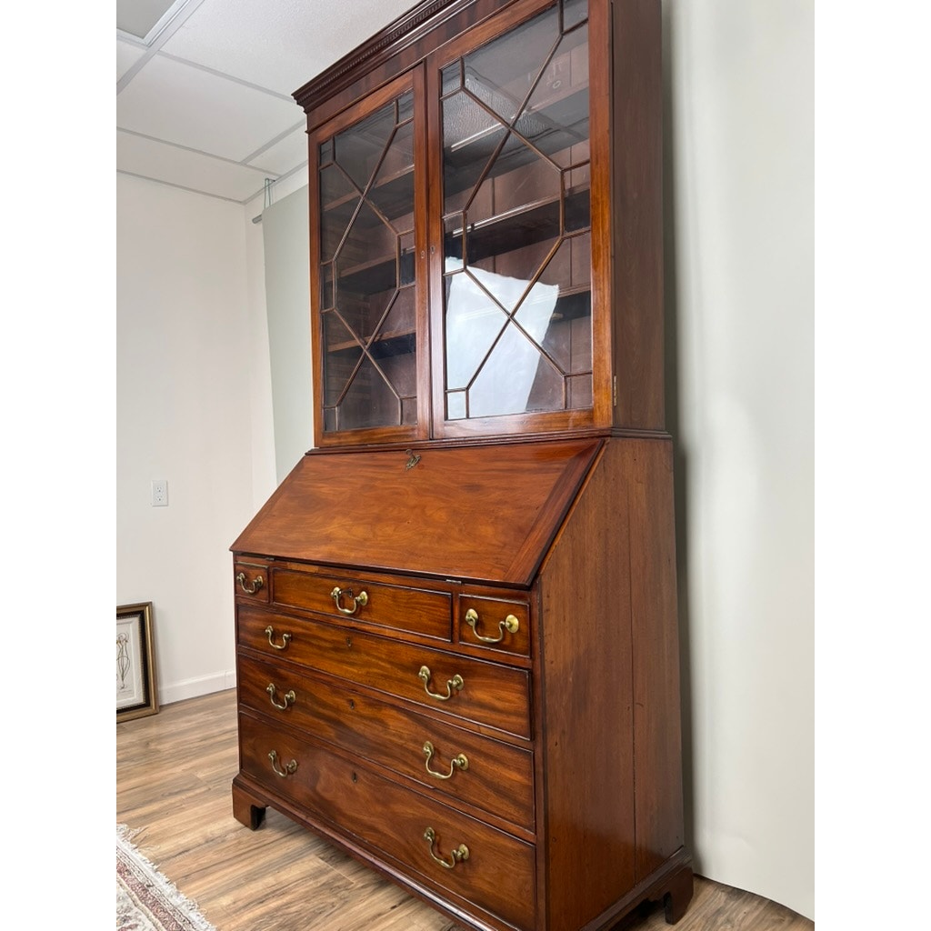 Antique George III Secretary with Bookcase c. Late 18th Century