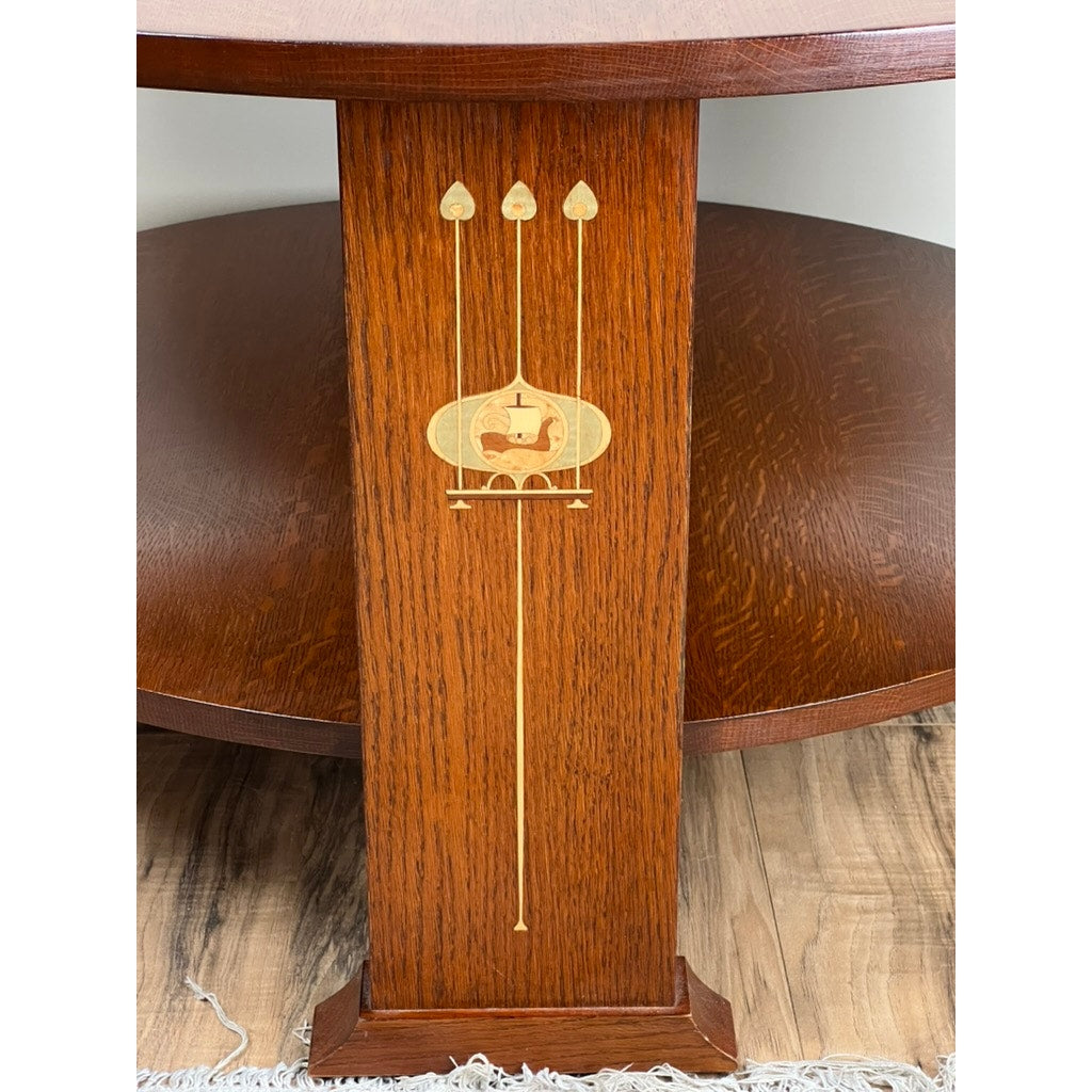 Vintage Harvey Ellis by Stickley Oak Cocktail Table