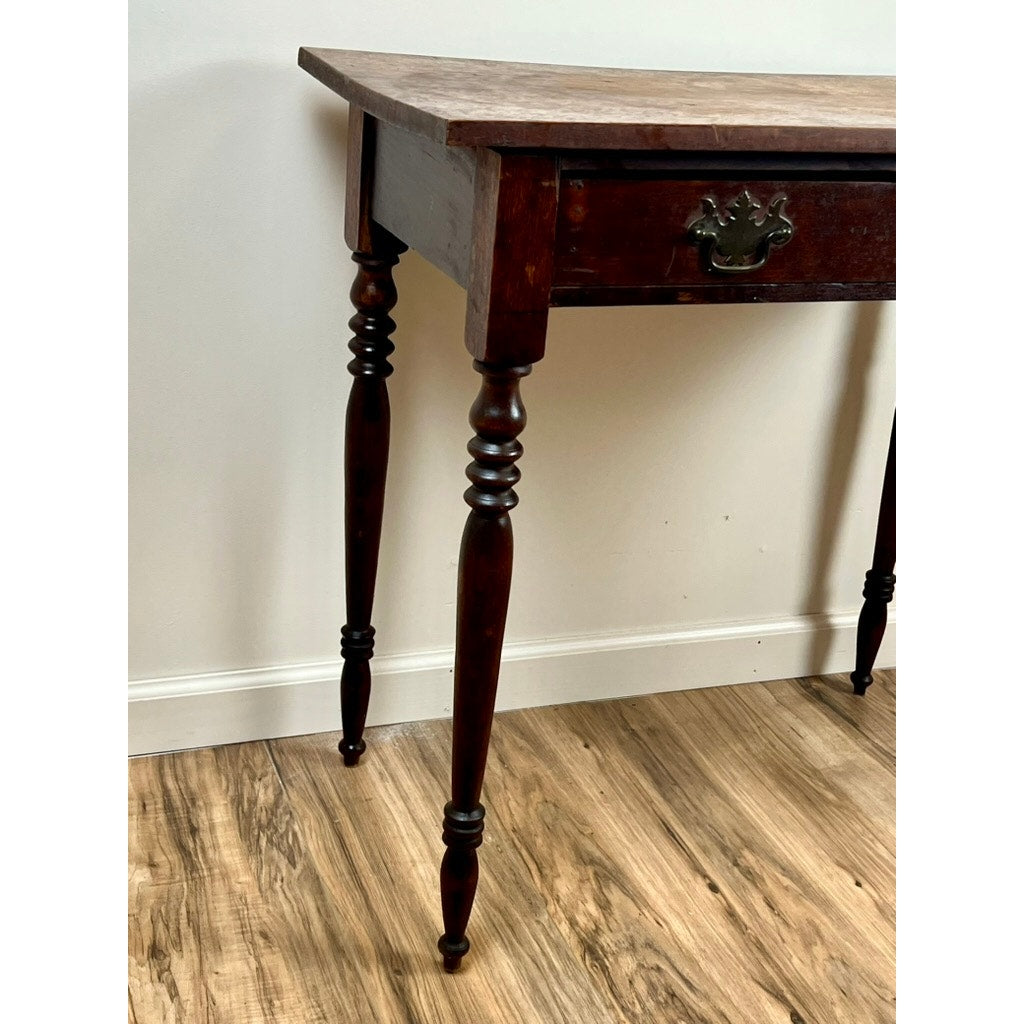 Antique Late 19th Century Italian Rustic Walnut Desk