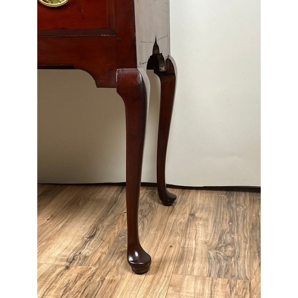 Antique Chippendale Cherry Highboy with Broken Swans Neck Pediment c. Late 18th Century