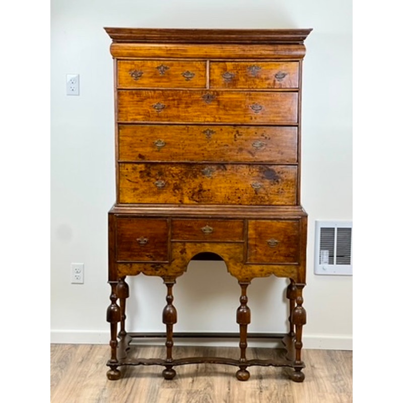 Antique Early 18th Century William & Mary Highboy