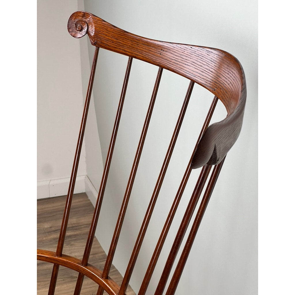 Vintage D.R. Dimes Comb Back Windsor Arm Chair