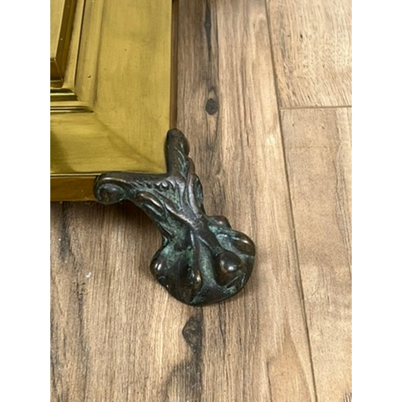 Arts and Crafts style floor lamp by Maitland Smith with paw feet base