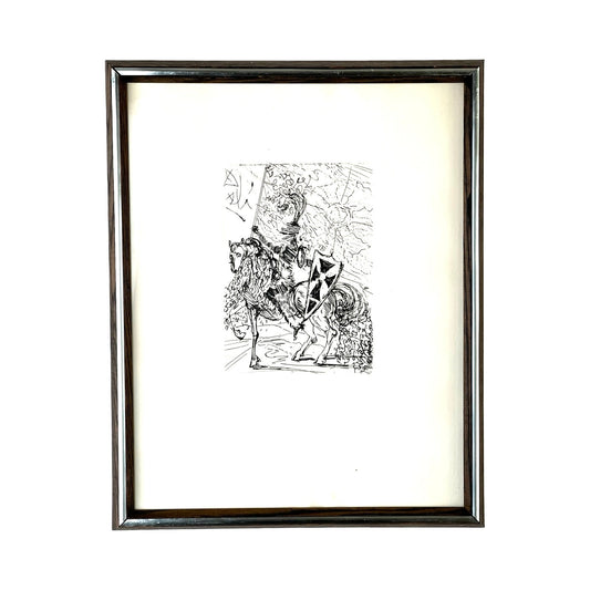 Salvadore Dali “El Cid” Etching with Collectors Guild COA En Verso