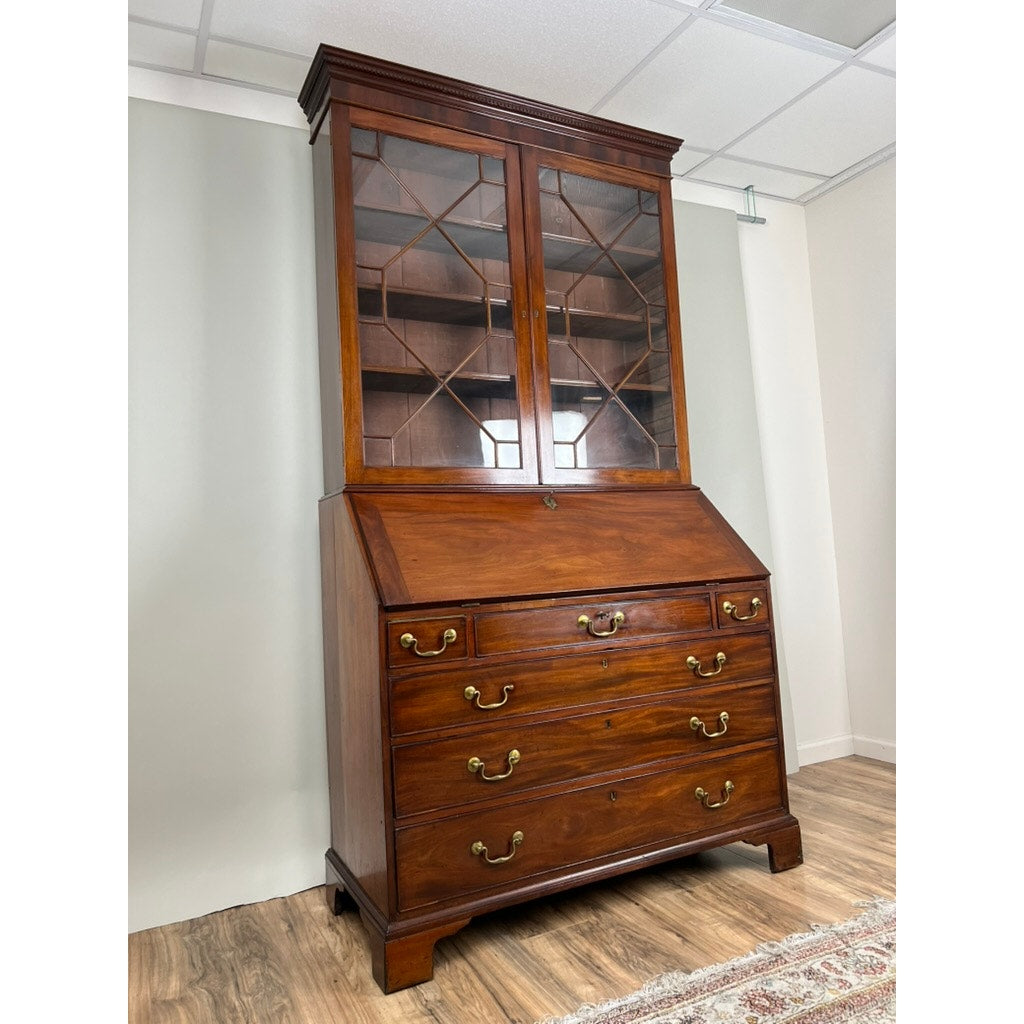 Antique George III Secretary with Bookcase c. Late 18th Century