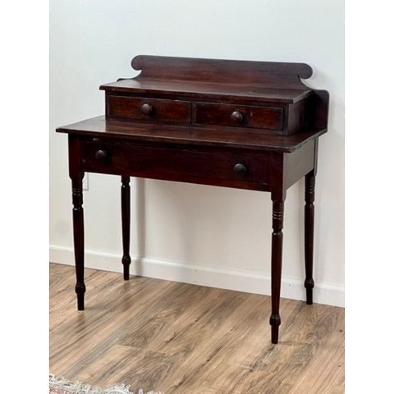 Antique Sheraton Three Drawer Pine Dressing Table c. 1830s