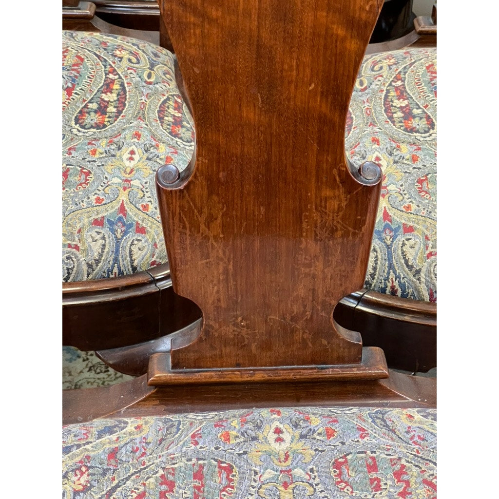 Set of 12 George II Style Mahogany Dining Chairs c. Early 20th C.