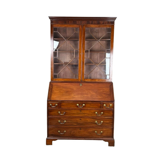 Antique George III Secretary with Bookcase c. Late 18th Century