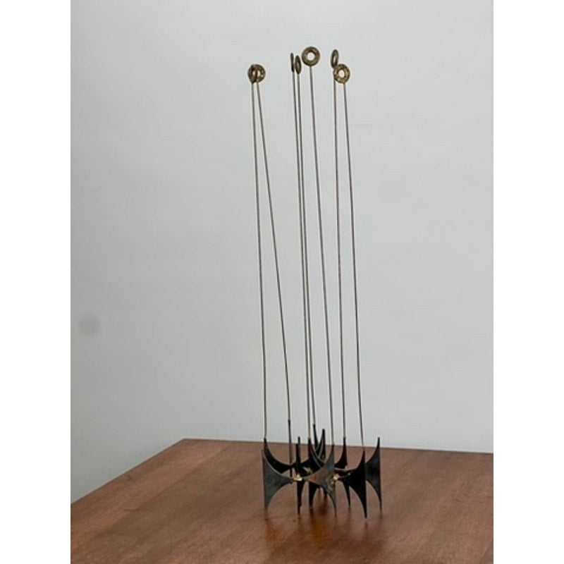 Mid-Century Modern Brutalist Kinetic Sculpture Attr. Curtis Jere c. 1970