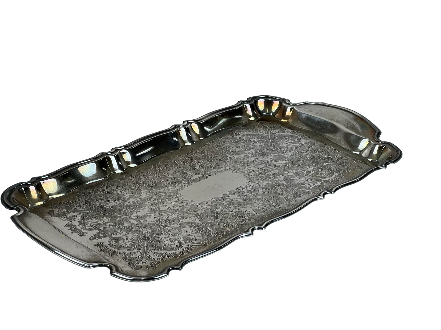 Antique Silver Plate Serving Tray