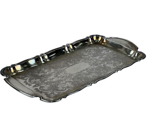 Antique Silver Plate Serving Tray