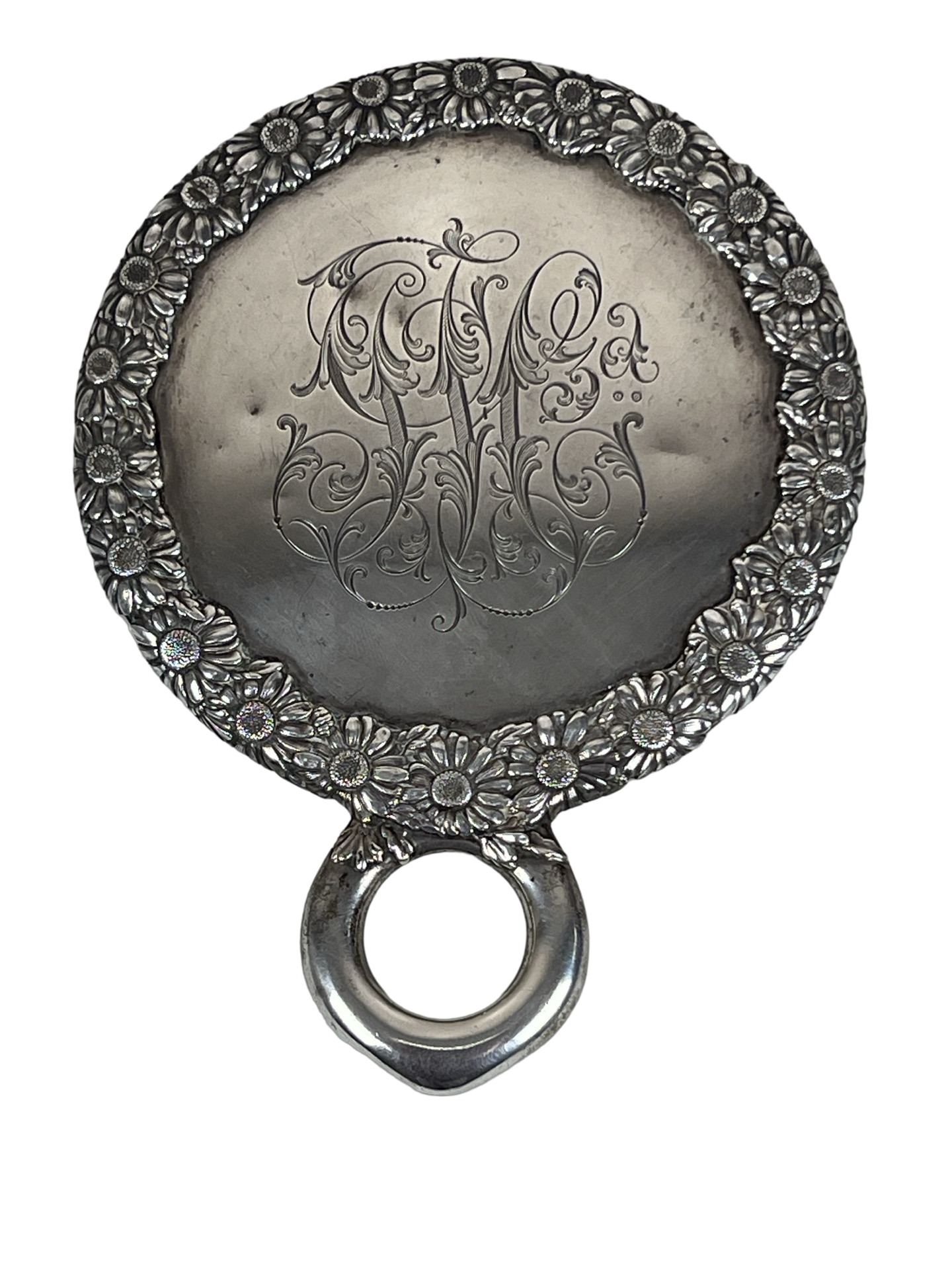 Depression Era Tiffany & Co Sterling Hand Mirror c. 1931