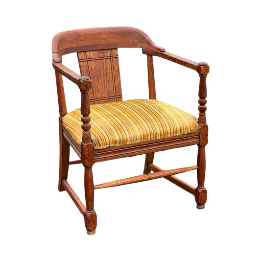 Antique Arts and Crafts Oak Arm Chair c. 1910