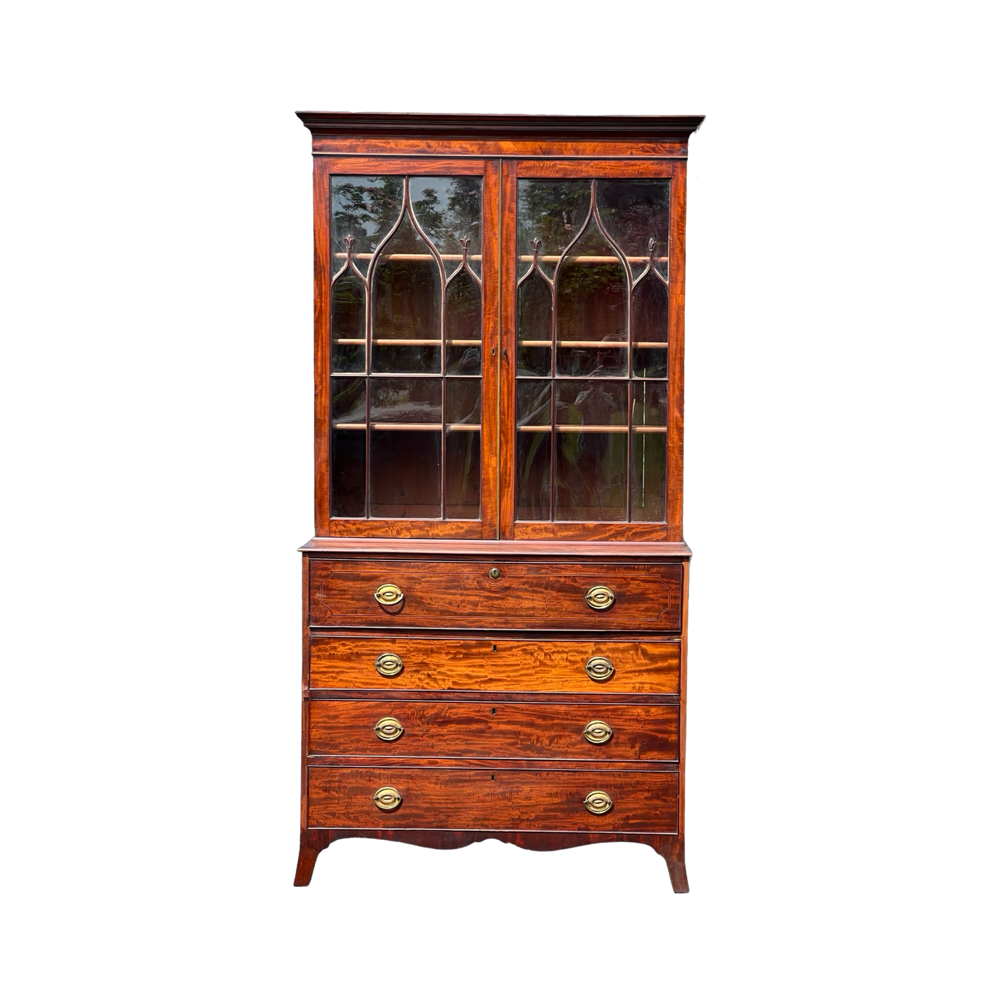 Antique Late 18th Century George III Mahogany Butlers Secretary