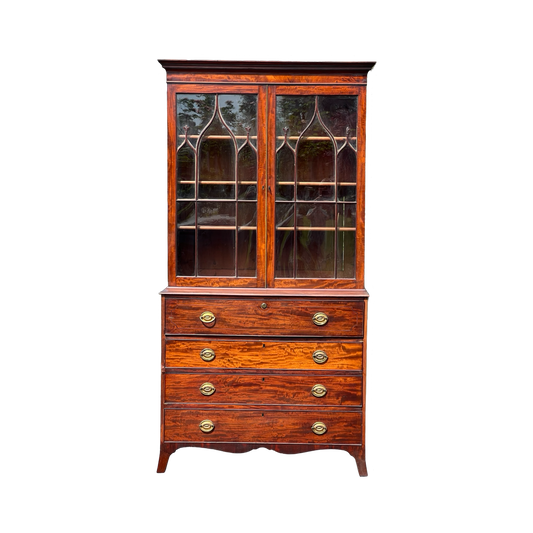 Antique Late 18th Century George III Mahogany Butlers Secretary