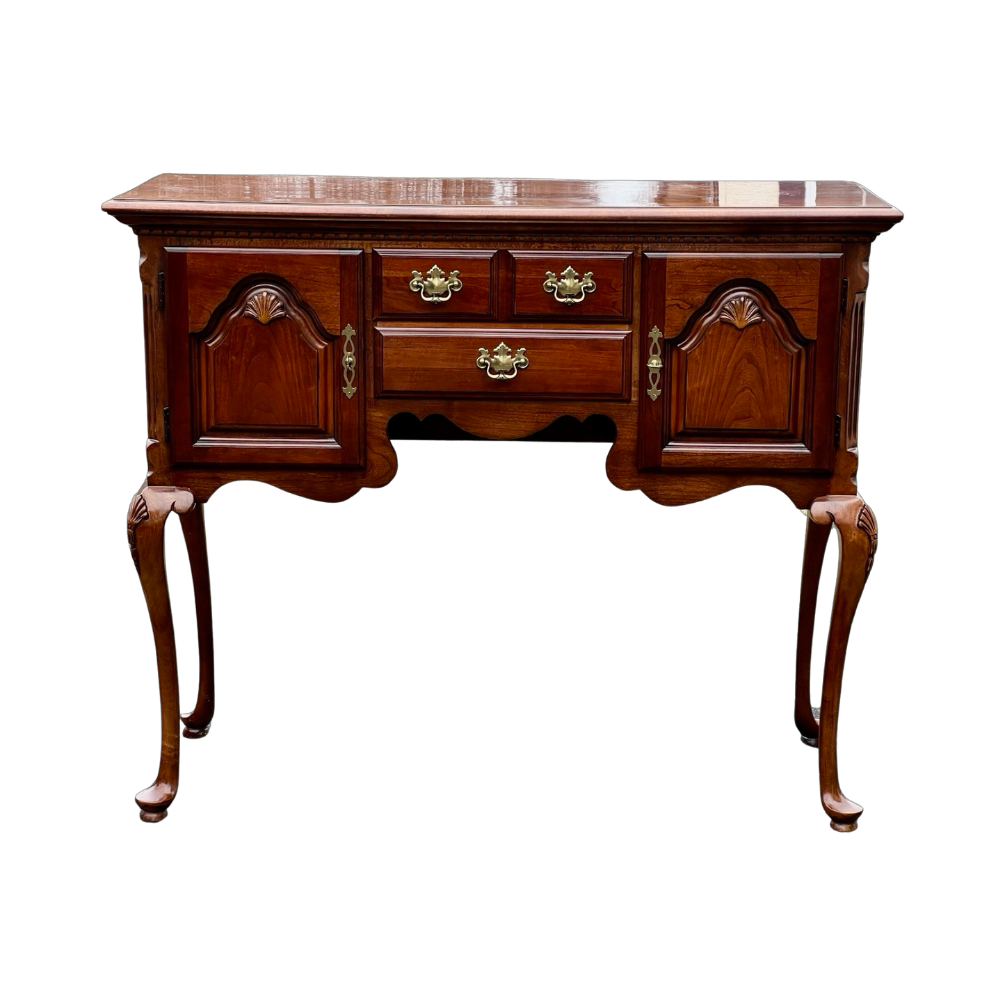 Vintage Solid Cherry Chippendale Style Buffet Server by Lexington