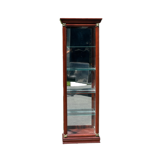 Vintage Cherry Finish Curio Cabinet by Pulaski