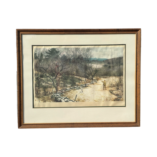 Aiden Lassell Ripley “End of the Grouse Season” Framed Lithograph Pencil Signed