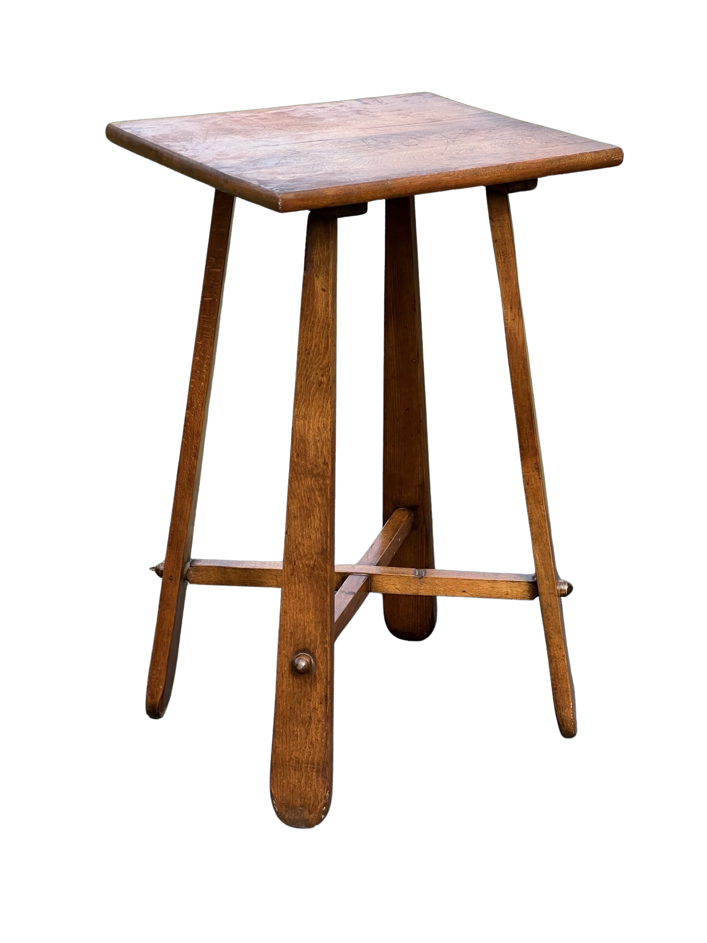 Vintage Arts and Crafts Cottage Style Elm Plant Stand