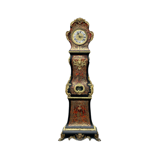 Antique French Napoleonic Boulle Marquetry Longcase Clock c. 1800