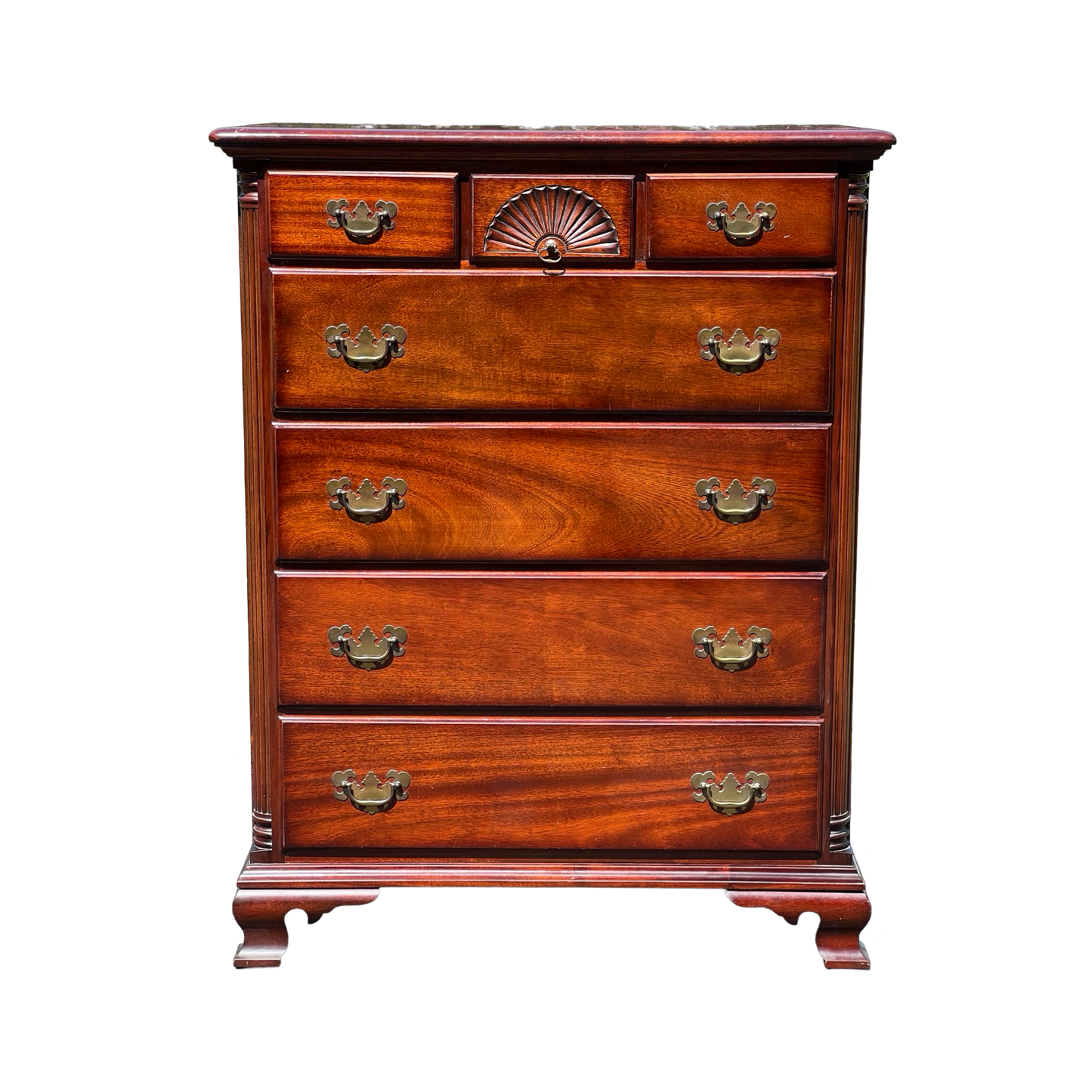 Vintage Solid Mahogany Tall Chest by Kling