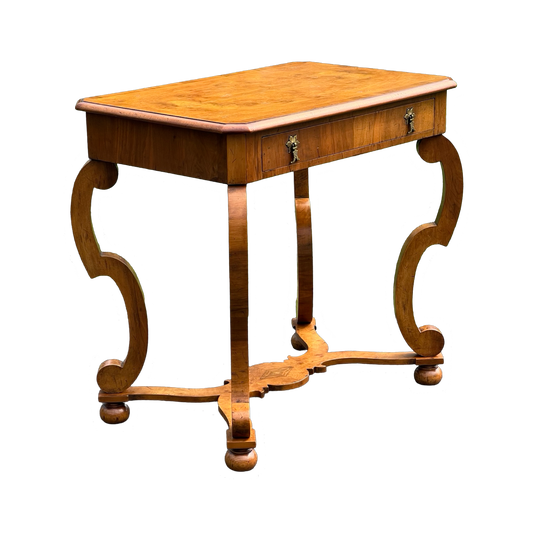 Antique French Biedermeier One Drawer Occasional Table c. Early 1800s