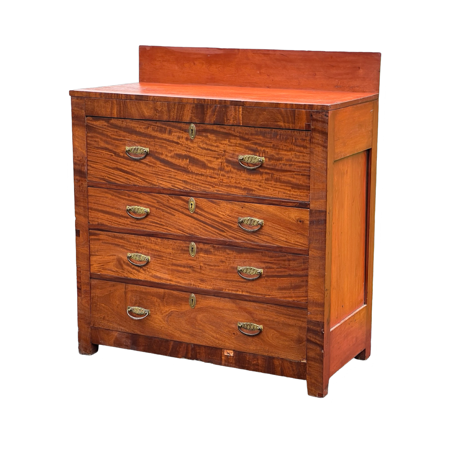 Antique Transitional Mahogany Chest of Drawers c. 1850