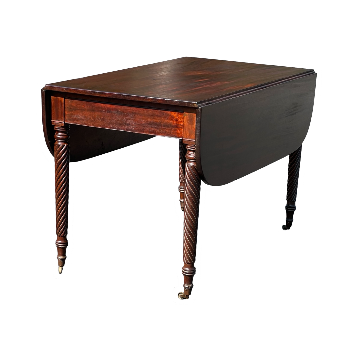 Antique Federal Mahogany Drop Leaf Table c. 1830